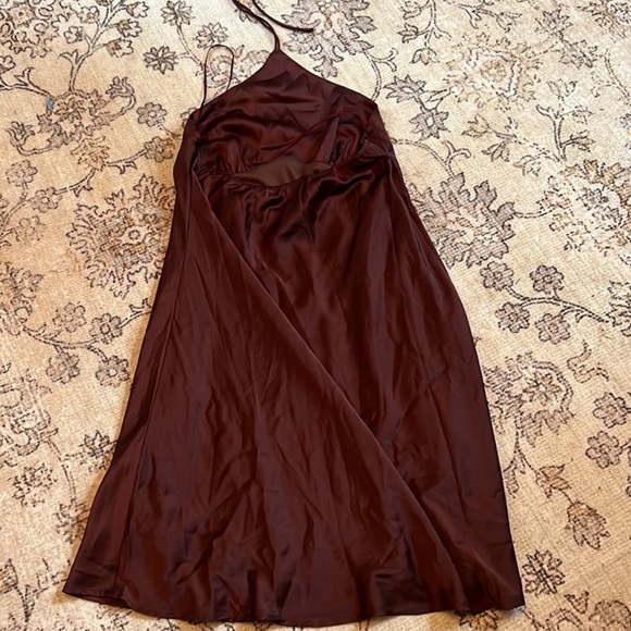 New (Never Worn) DNA- Brown Halter Mini Dress- Size Small - Picture 2 of 7
